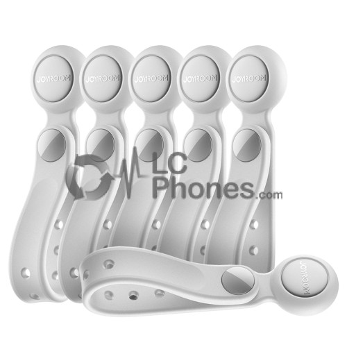 Joyroom - JR-ZS422 Cable Organizer Silicone Headband with Magnet (Set of 6) White