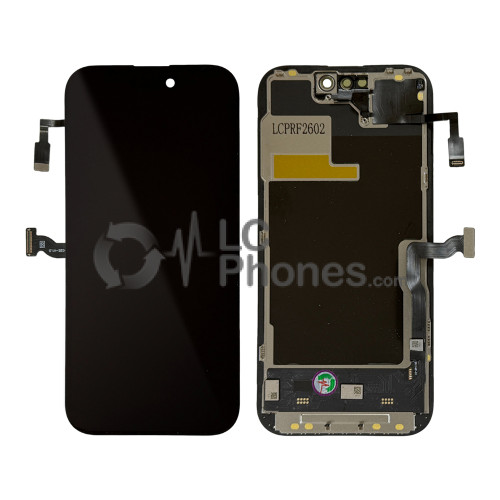iPhone 14 Pro - NLC Full Front LCD Digitizer Black Soft OLED 120Hz with Proximity Sensor (NO Error, Run Diagnostics)