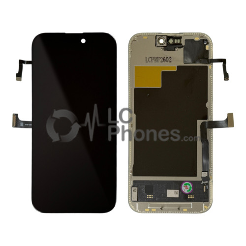 iPhone 15 Pro - NLC Full Front LCD Digitizer Black Soft OLED 120Hz with Proximity Sensor (NO Error, Run Diagnostics)