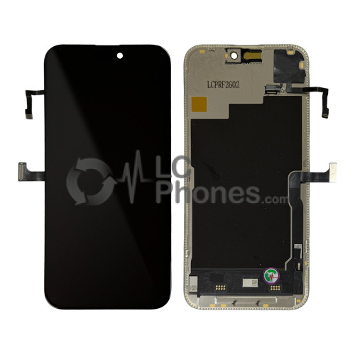 iPhone 15 Pro Max - NLC Full Front LCD Digitizer Black Soft OLED 120Hz with Proximity Sensor (NO Error, Run Diagnostics)