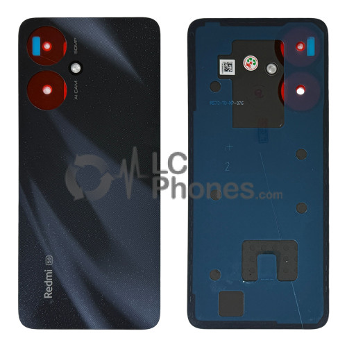 Xiaomi Redmi 13C 5G 23124RN87G, 23124RN87I, 23124RN87C - Battery Cover with Adhesive Stargaze Black