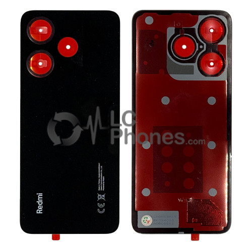 Xiaomi Redmi 13 4G 2404ARN45A, 24040RN64Y - Battery Cover with Adhesive Midnight Black