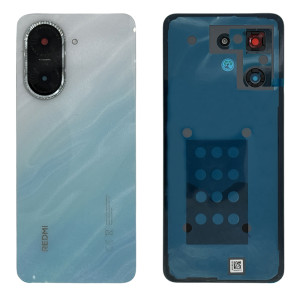 Xiaomi Redmi A5 4G 25028PC03G, 25028RN03A, 25028RN03I, 25028RN03Y - Battery Cover with Adhesive & Camera Lens Ocean Blue
