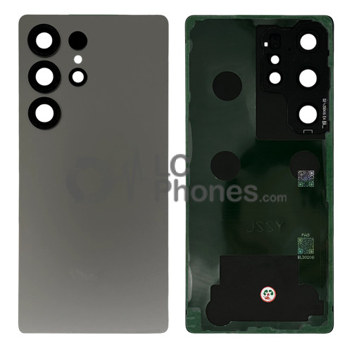 Samsung Galaxy S25 Ultra 5G S938 - Battery Cover with Adhesive & Camera Lens Titanium Grey