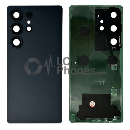 Samsung Galaxy S25 Ultra 5G S938 - Battery Cover with Adhesive & Camera Lens Titanium Jet Black