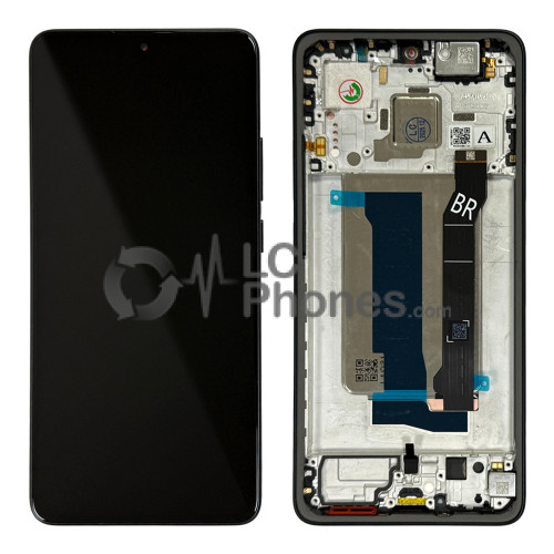 Xiaomi Poco X7 Pro 2412DPC0AG - Full Front LCD Digitizer with Frame Black < Service Pack >