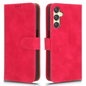 Samsung Galaxy A24 A245 - Anti-Dust Touch Leather Stand Wallet Case Rose