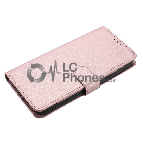 Samsung Galaxy A05 A055 - Magnet Strap Case Case Pouch Wallet with Mini Lanyard Pendant Pink