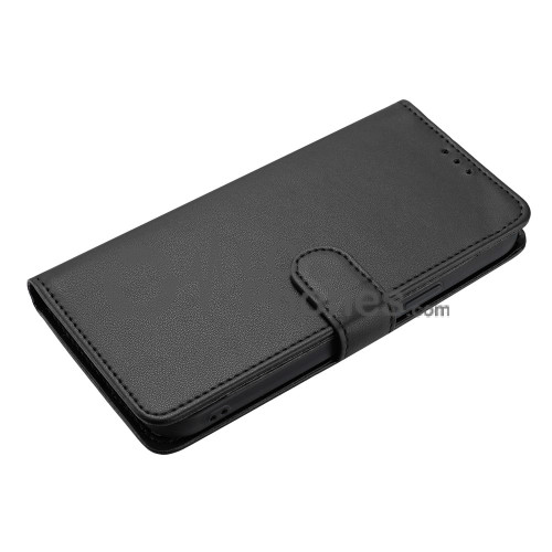 Samsung Galaxy A05 A055 - Magnet Strap Case Case Pouch Wallet with Mini Lanyard Pendant Black
