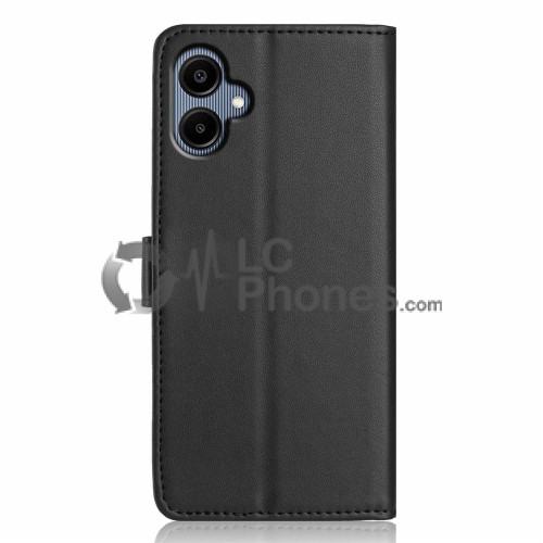 Samsung Galaxy A05 A055 - Magnet Strap Case Case Pouch Wallet with Mini Lanyard Pendant Black