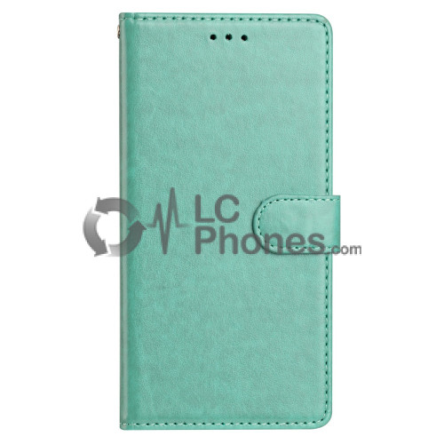 Samsung Galaxy A25 5G A256 - Magnet Strap Case Case Pouch Wallet with Mini Lanyard Pendant Mint Green