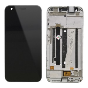 ZTE Blade A512 - Full Front LCD Digitizer Black with Frame