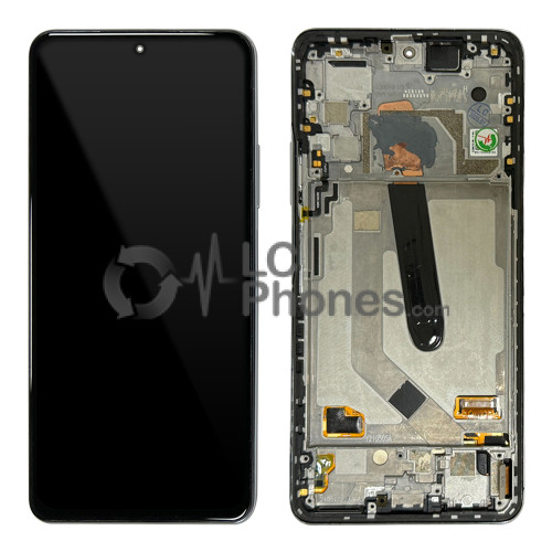 Xiaomi Mi 11X Pro M2012K11I / MI 11i M2012K11G / Mi 11 Pro M2102K1AC / Poco F3 M2012K11AG - Full Front LCD Digitizer with Frame Frosty White ( Original Remaded )