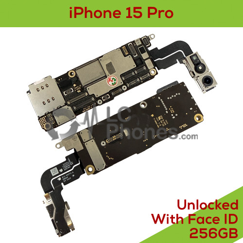 iPhone 15 Pro - Fully Functional Logic Board with Face ID 256GB UNLOCKED 820-03081-A