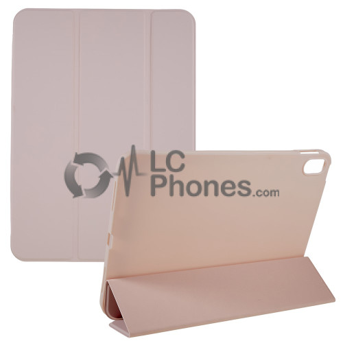 iPad 10th Gen (2022) 10.9 inch A2757 A2777 A2696 - Tri-folding Smart Leather Flip + PC Back Case Pink