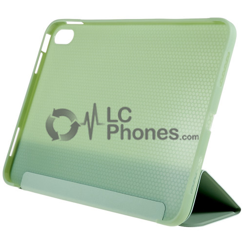 iPad 10th Gen (2022) 10.9 inch A2757 A2777 A2696 - Tri-folding Smart Leather Flip + PC Back Case Green
