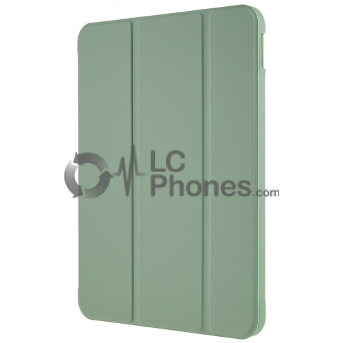 iPad 10th Gen (2022) 10.9 inch A2757 A2777 A2696 - Tri-folding Smart Leather Flip + PC Back Case Green