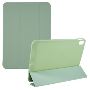 iPad 10th Gen (2022) 10.9 inch A2757 A2777 A2696 - Tri-folding Smart Leather Flip + PC Back Case Green