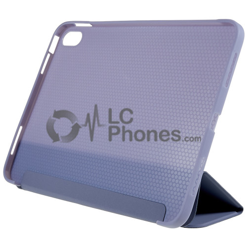 iPad 10th Gen (2022) 10.9 inch A2757 A2777 A2696 - Tri-folding Smart Leather Flip + PC Back Case Purple