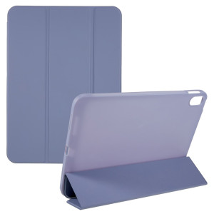 iPad 10th Gen (2022) 10.9 inch A2757 A2777 A2696 - Tri-folding Smart Leather Flip + PC Back Case Purple