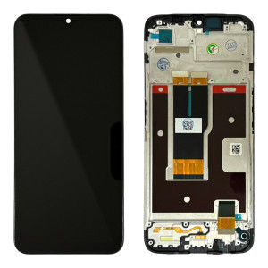 Realme C31 RMX3501 - Full Front LCD Digitizer with Frame Black
