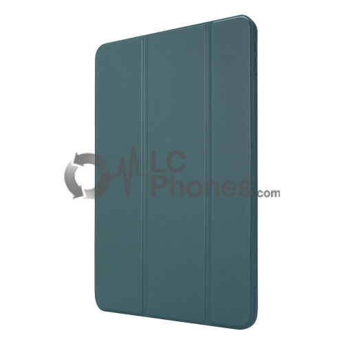 iPad Pro 11 (2018) A2013 A1934 A1980 - Silicon Stand PU Leather Flip Cover Case with Pencil Slot Green