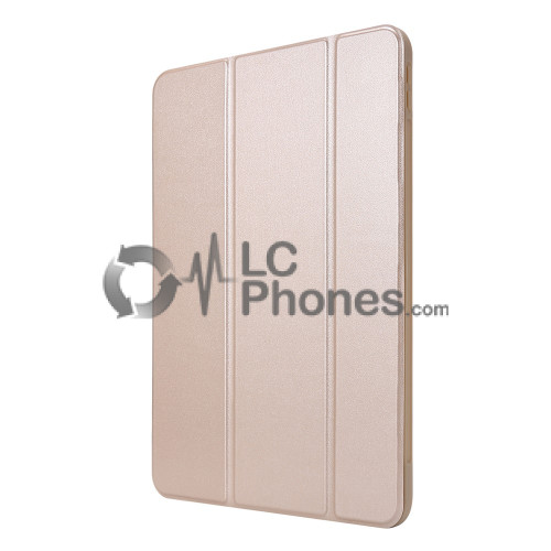 iPad Pro 11 (2018) A2013 A1934 A1980 - Silicon Stand PU Leather Flip Cover Case with Pencil Slot Gold