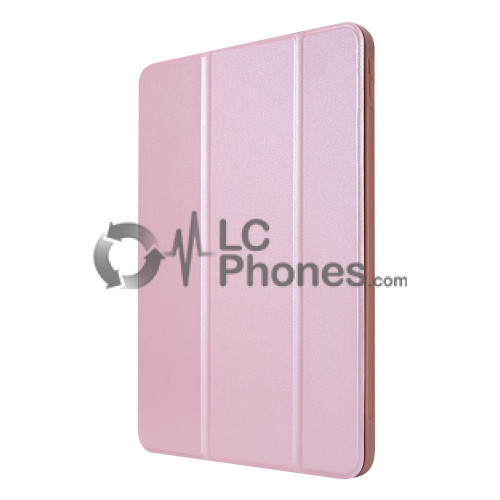 iPad Pro 11 (2018) A2013 A1934 A1980 - Silicon Stand PU Leather Flip Cover Case with Pencil Slot Pink