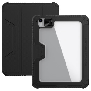 iPad 10th Gen 2022 10.9 Inch A2757 A2777 A2696 - Nillkin Bumper Leather Pro Armored Smart Cover Case with Camera Cover