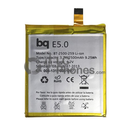 BQ Aquaris E5 FHD - Battery 2500mAh 9.25Wh