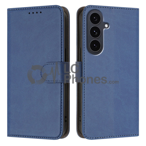 Samsung Galaxy S24 FE 5G S721 - Magnet Strap Case Case Pouch Wallet Blue
