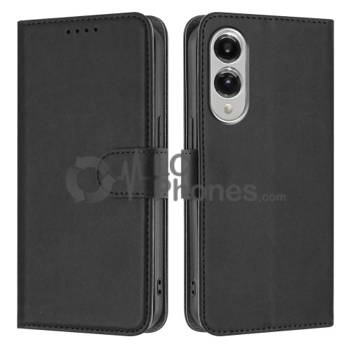 Samsung Galaxy S25 Edge 5G S937 - Magnet Strap Case Case Pouch Wallet Black