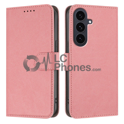 Samsung Galaxy S24+ 5G S926 - Magnet Strap Case Case Pouch Wallet Pink