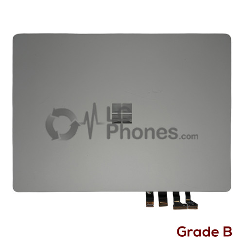 Microsoft Surface Laptop 2nd Gen Model 1769 - Full Front LCD Digitizer with Housing Silver (Original Used) Grade B