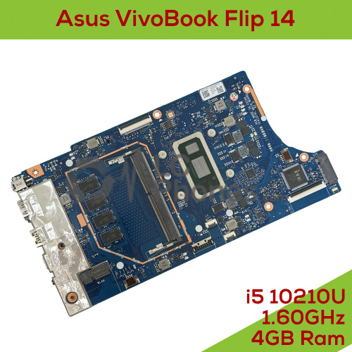 Asus VivoBook Flip 14 TP412F - Fully Functional Logic Board Intel Core i5-10210U 1.60GHz 4GB RAM 60NB0N30-MB6010