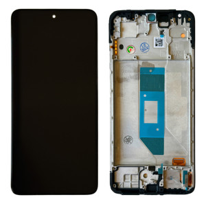 Xiaomi Redmi Note 14 4G 24117RN76G, 24117RN76O (Global Version) - Full Front LCD Digitizer with Frame Black 