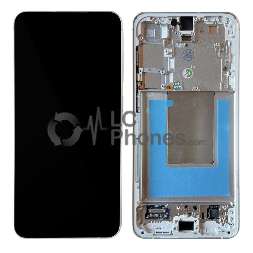 Samsung Galaxy S24+ 5G S926 - Full Front LCD Digitizer with Frame Marble Grey < Service Pack >