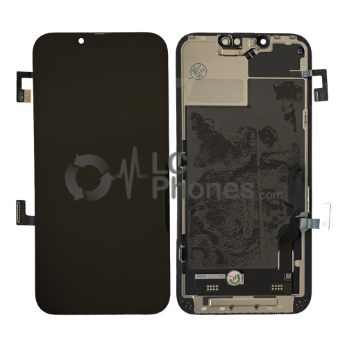 iPhone 13 - Full Front OLED Display Digitizer with Proximity Sensor Black < Service Pack >