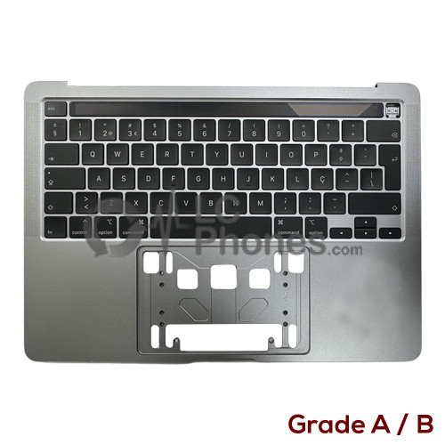 MacBook Pro 13 inch with M1 A2338 (2020) - Top Cover Space Grey with Portuguese Keyboard PT Layout with Touch Bar ( Original Used ) Grade A/B