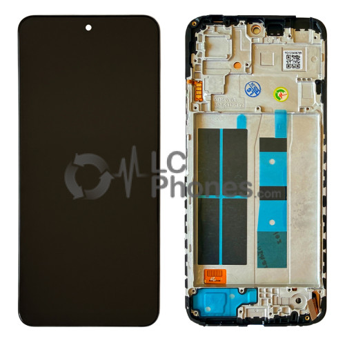 Xiaomi Redmi Note 12 4G 23021RAAEG, 23021RAA2Y, 23027RAD4I, 23028RA60L - Full Front (TFT) LCD Digitizer with Frame Black