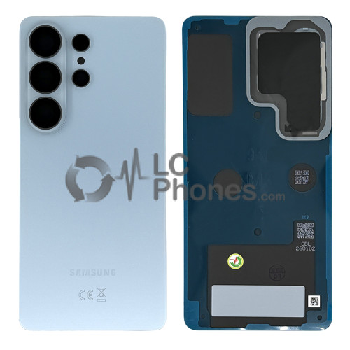 Samsung Galaxy S26 Ultra 5G S948 - Battery Cover with Adhesive & Camera Lens Sky Blue < Service Pack >