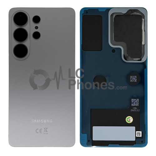 Samsung Galaxy S26 Ultra 5G S948 - Battery Cover with Adhesive & Camera Lens Silver Shadow < Service Pack >
