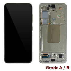 Samsung Galaxy S24 5G S921 - Full Front LCD Digitizer with Frame Marble Grey  Grade A/B