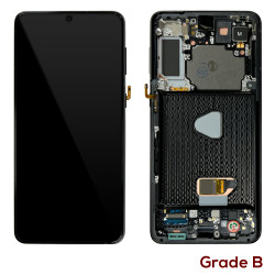 Samsung Galaxy S21+ 5G G996 - Full Front LCD Digitizer With Frame Phantom Black  Grade B