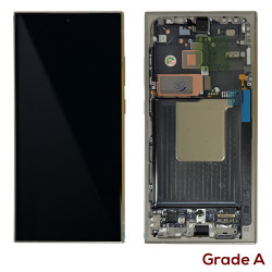 Samsung Galaxy S24 Ultra 5G S928 - Full Front LCD Digitizer with Frame Titanium Gray  Grade A
