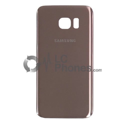 Samsung Galaxy S7 Edge G935 - Battery Cover with Adhesive & Camera Lens Rose Gold