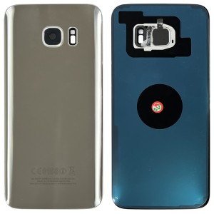 Samsung Galaxy S7 Edge G935 - Battery Cover with Adhesive & Camera Lens Silver