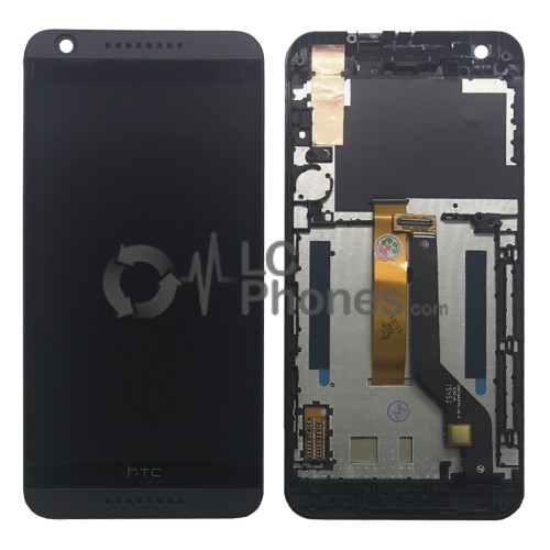 HTC Desire 626 - Full Front LCD Digitizer With Frame Black