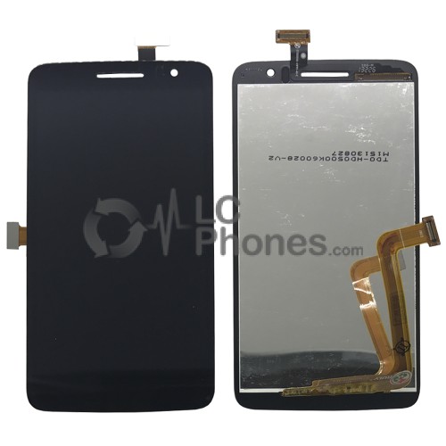 Alcatel One Touch Scribe OT8008 8008 W 8008D 8008 - Full Front LCD Digitizer Black