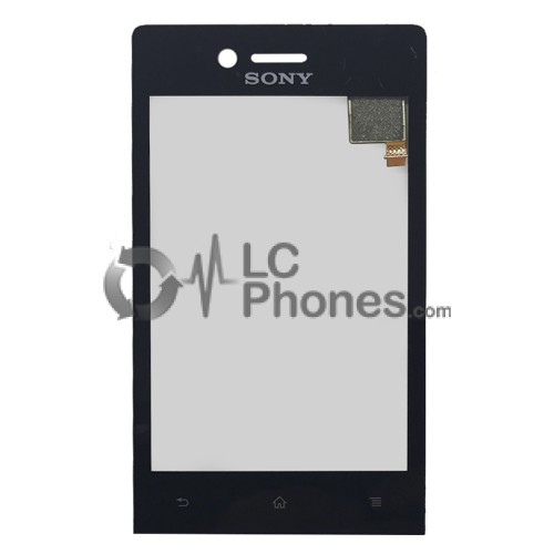 Sony Xperia Miro ST23 ST23i - Front Glass Digitizer Black